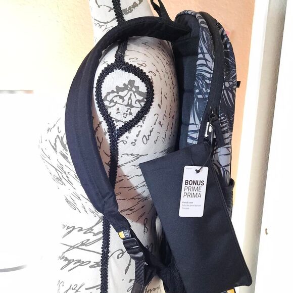 Case Logic Laptop Tablet Backpack Palm Leaf Pattern Gifts for Her Gifts for Him - Picture 4 of 5